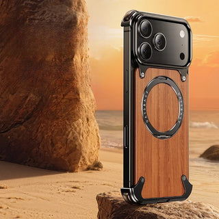 Walnut Wood 360° Stand Cover