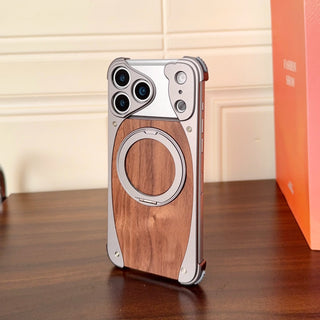 Walnut Wood Metal Cover