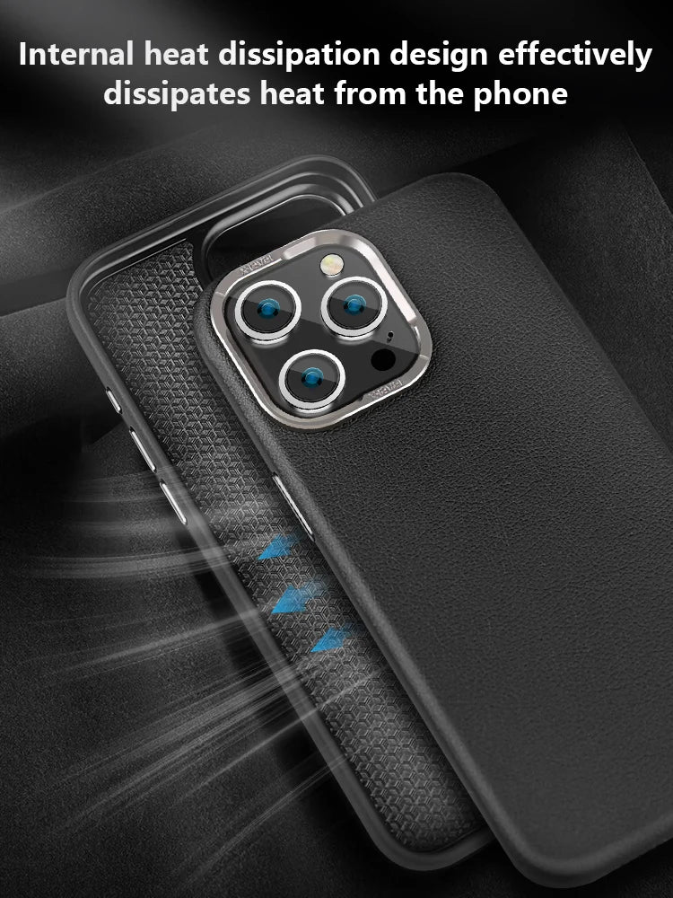 Luxury Leather Magnetic Cover