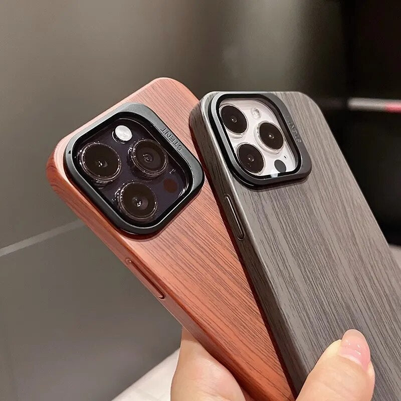 Wood Texture Lens Holder Cover
