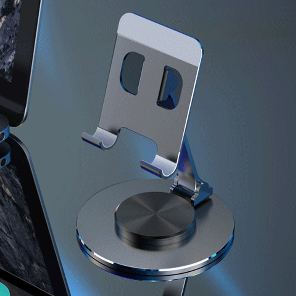 Metal 360° Rotating Desk Mobile Phone Holder Stand