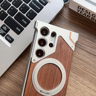 Rimless Walnut Magnetic Cover