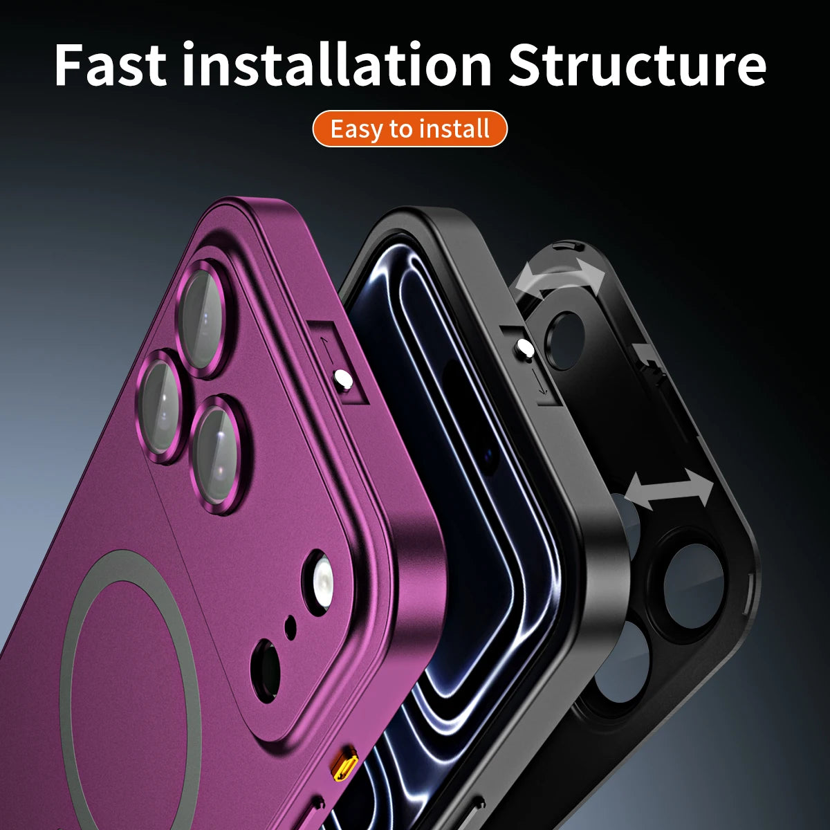 Aluminum Frame Magnetic Cover