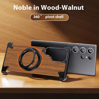 Walnut Wood 360° Stand Cover