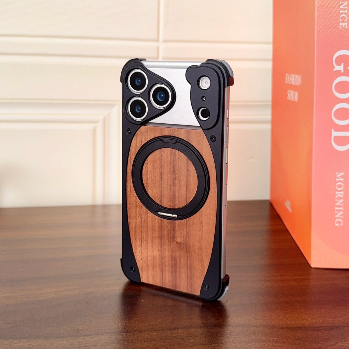 Walnut Wood Metal Cover