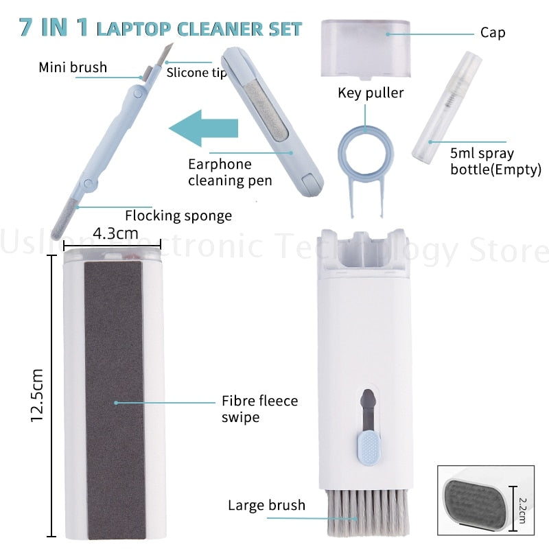7-in-1 Computer Keyboard Cleaner Brush Kit