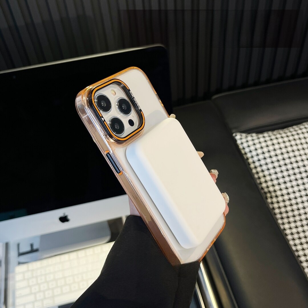 Luxury Shockproof Lens Stand Clear Cover