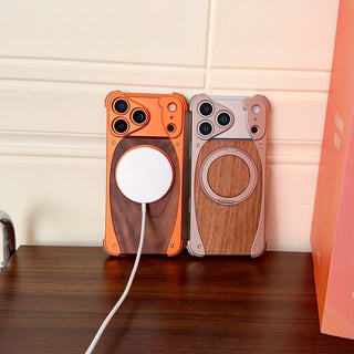 Walnut Wood Metal Cover