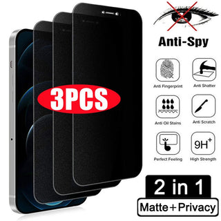 3Pcs Matte Privacy Screen Protector - Case A&E