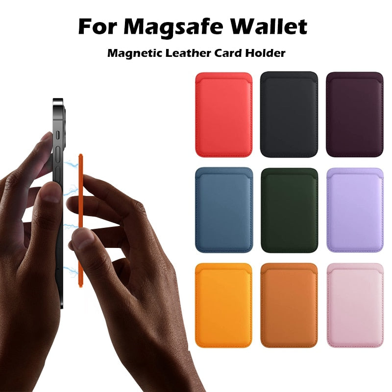 Magnetic Leather Card Clip